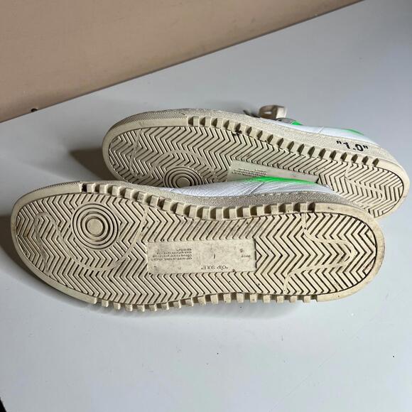 Off-White Low Top‎ Sneakers White Green Zip Tie Arrow Logo Size US 7 EU 40 main image 8